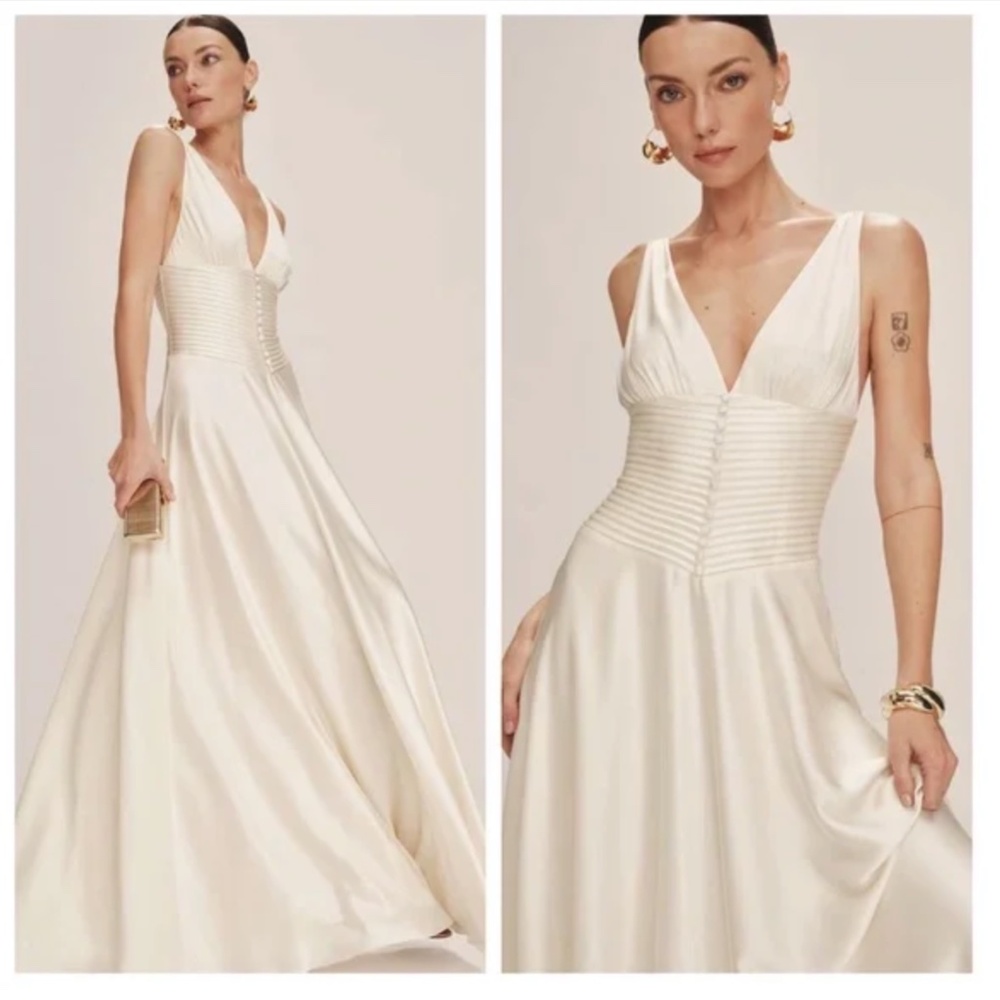 NWT Reformation Arianwen Satin Wedding Dress